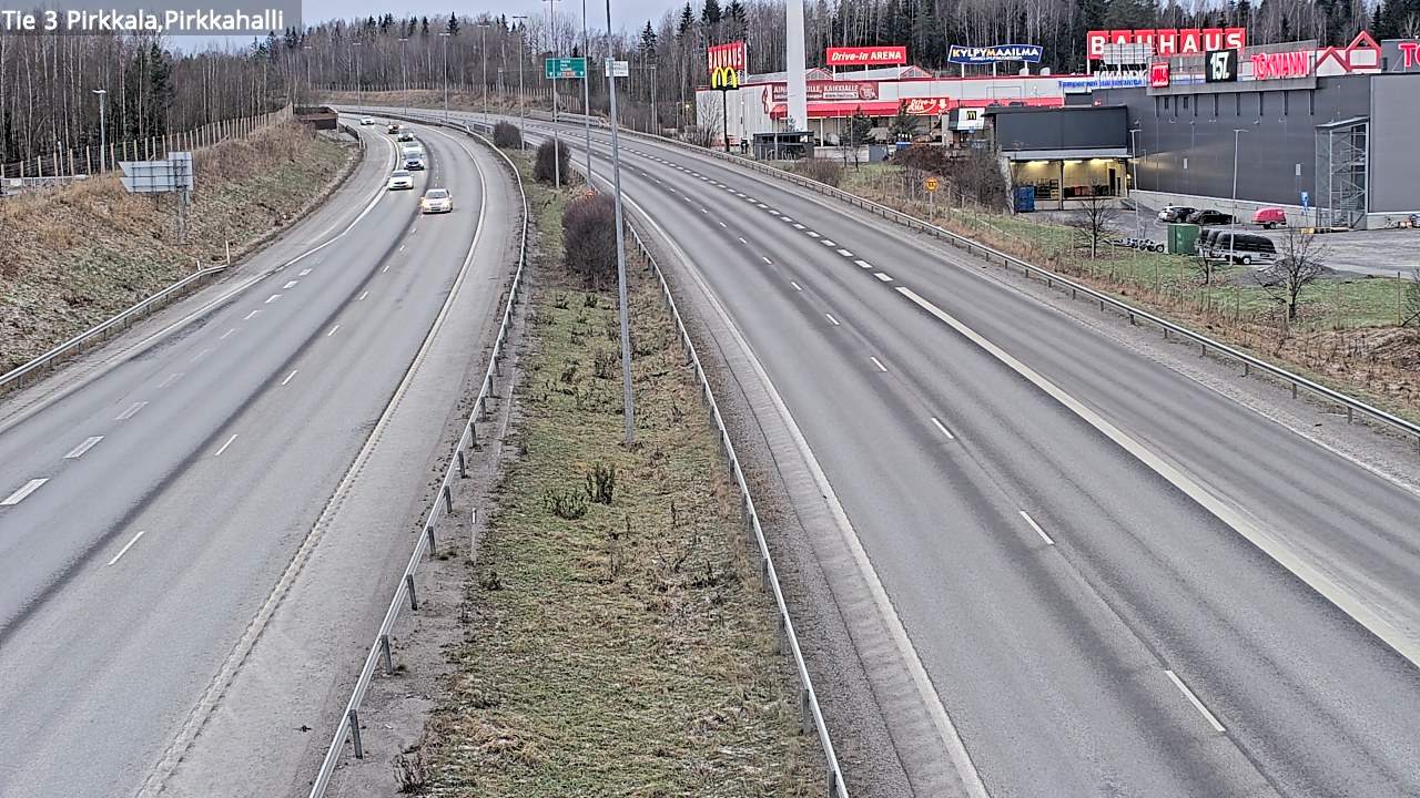 Kelikamerat Kuva Tie 3 Pirkkala, Pirkkahalli, Pirkkala, Pirkanmaa