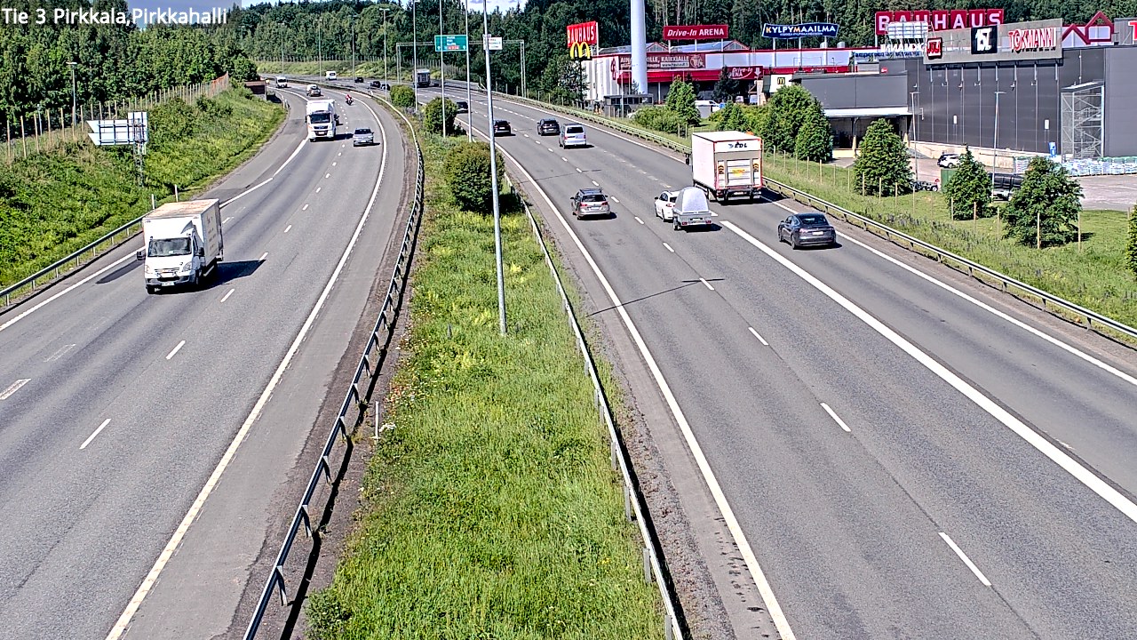 Kelikamerat Kuva Tie 3 Pirkkala, Pirkkahalli, Pirkkala, Pirkanmaa