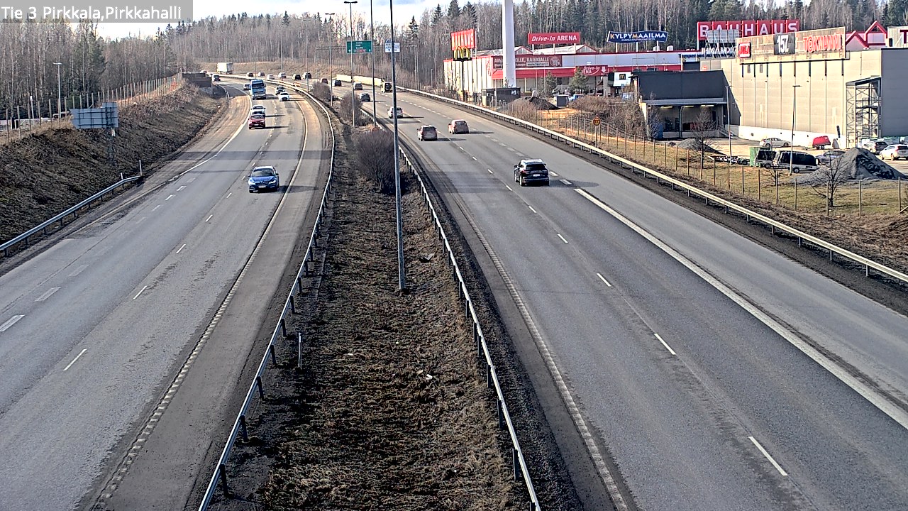 Weather Camera Image Väg 3 Birkala, Pirkkahalli, Pirkkala, Pirkanmaa