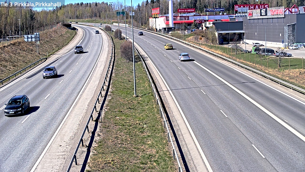 Weather Camera Image Road 3 Pirkkala, Pirkkahalli, Pirkkala, Pirkanmaa
