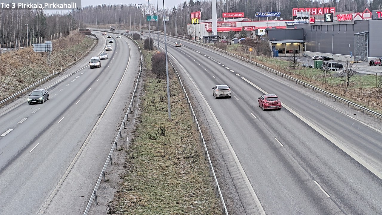 Kelikamerat Kuva Tie 3 Pirkkala, Pirkkahalli, Pirkkala, Pirkanmaa