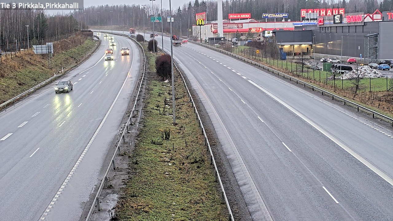 Weather Camera Image Väg 3 Birkala, Pirkkahalli, Pirkkala, Pirkanmaa