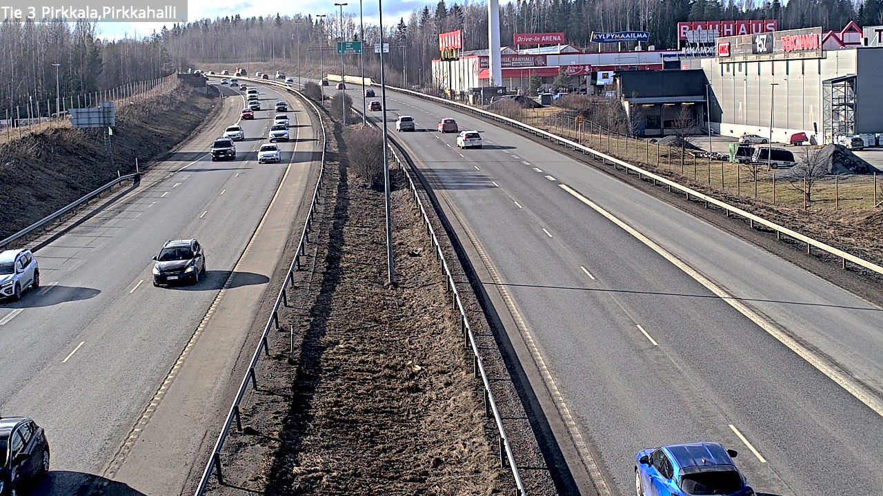 Weather Camera Image Väg 3 Birkala, Pirkkahalli, Pirkkala, Pirkanmaa