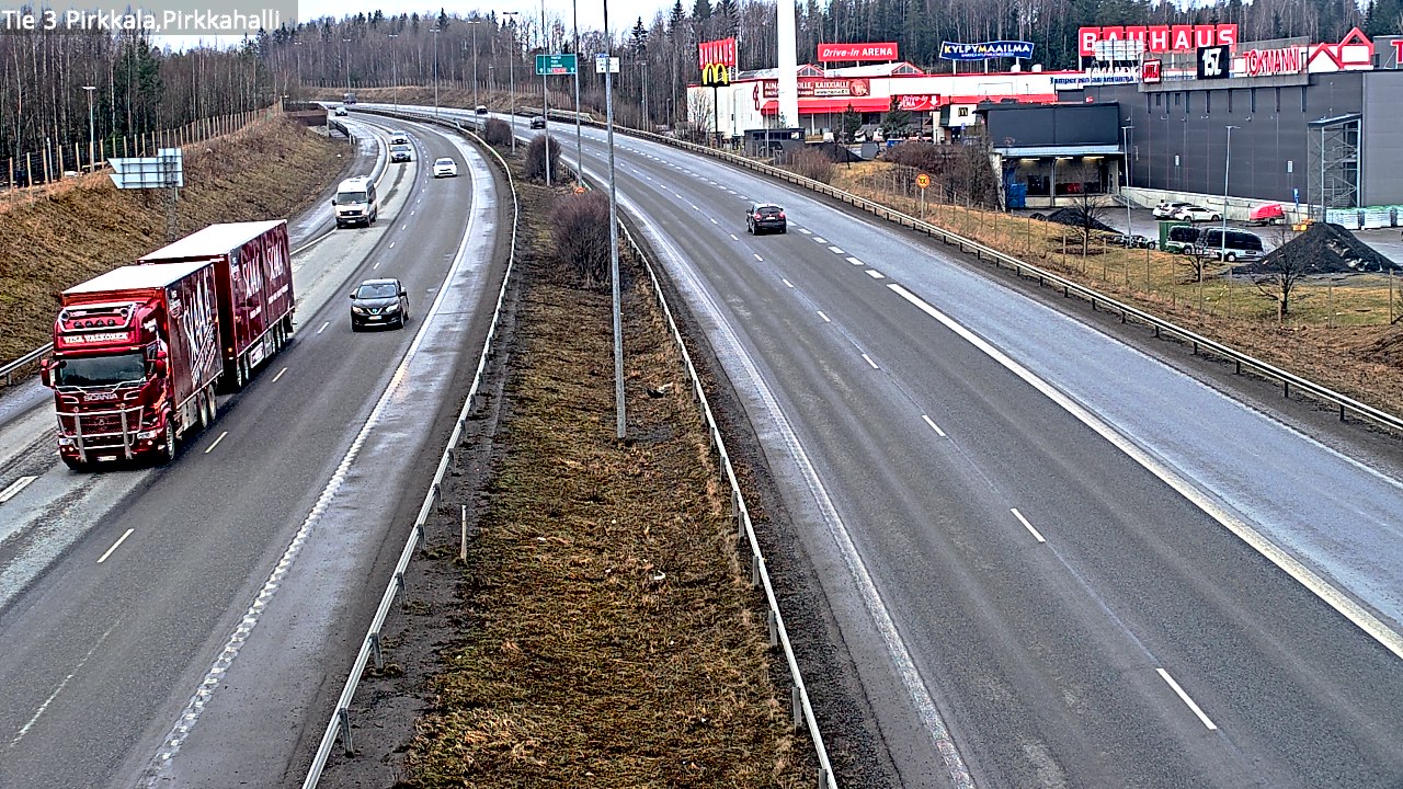 Weather Camera Image Road 3 Pirkkala, Pirkkahalli, Pirkkala, Pirkanmaa