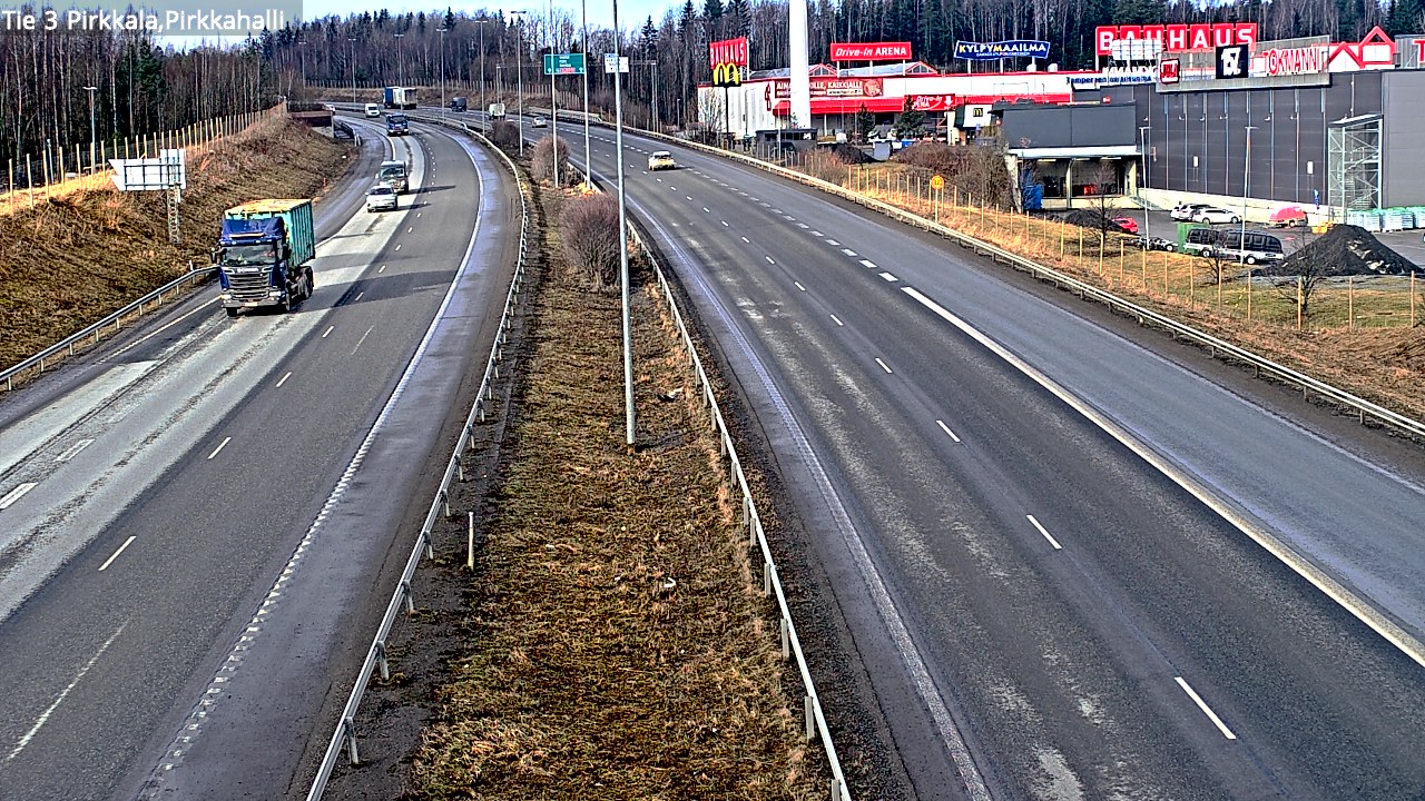 Weather Camera Image Väg 3 Birkala, Pirkkahalli, Pirkkala, Pirkanmaa