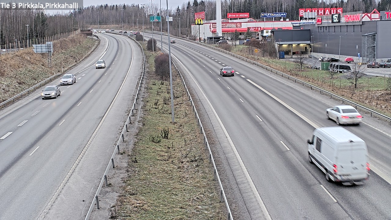 Kelikamerat Kuva Tie 3 Pirkkala, Pirkkahalli, Pirkkala, Pirkanmaa