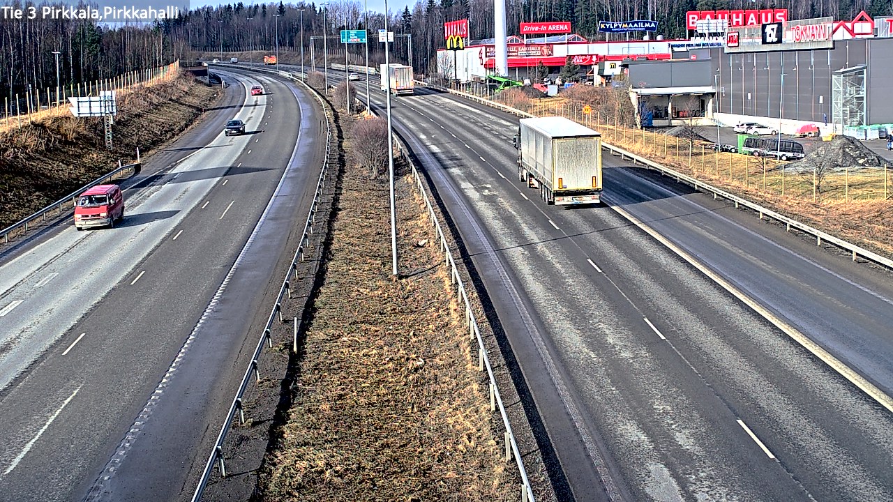 Weather Camera Image Väg 3 Birkala, Pirkkahalli, Pirkkala, Pirkanmaa