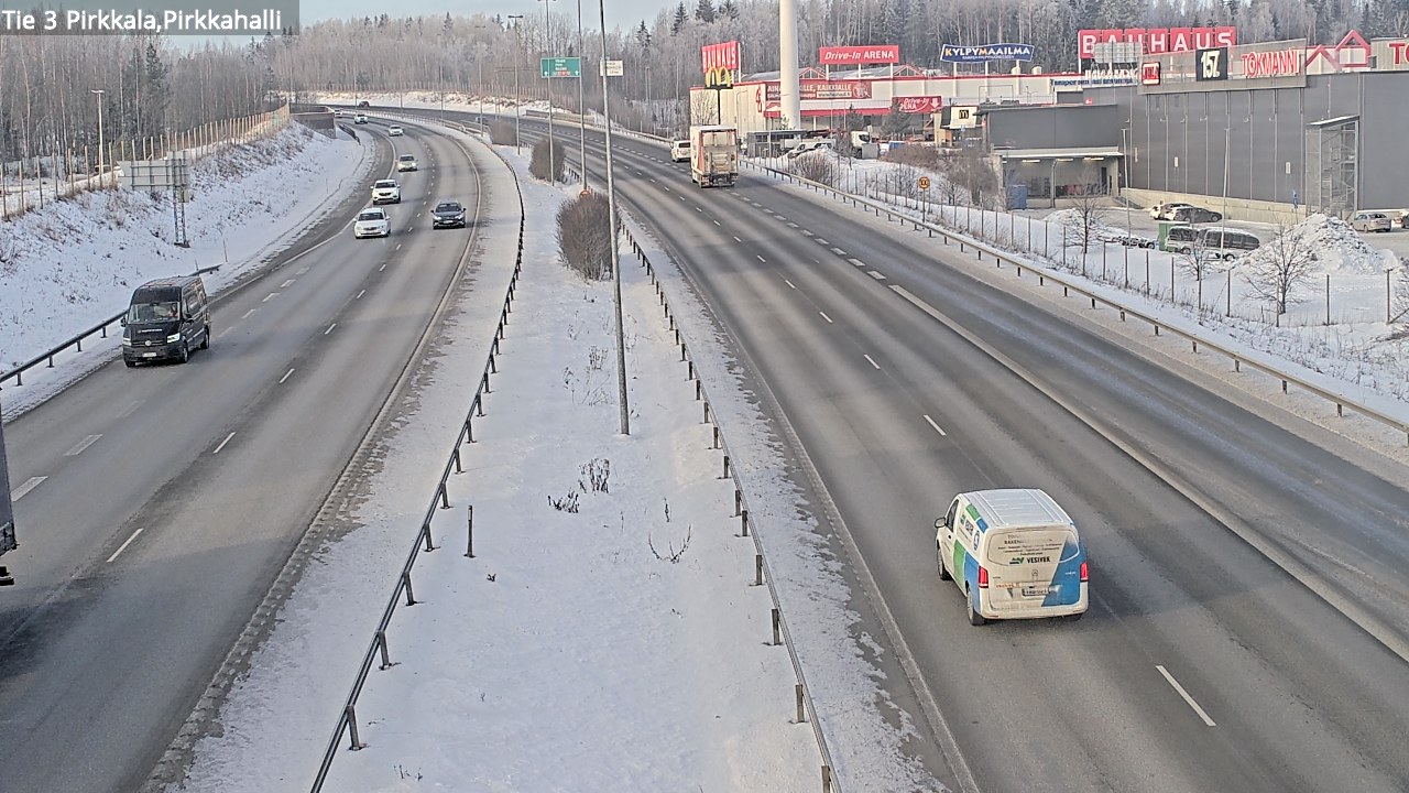 Weather Camera Image Väg 3 Birkala, Pirkkahalli, Pirkkala, Pirkanmaa