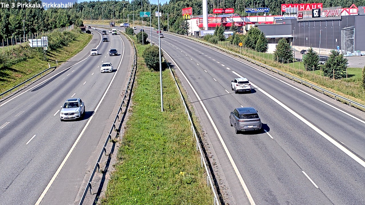 Kelikamerat Kuva Tie 3 Pirkkala, Pirkkahalli, Pirkkala, Pirkanmaa