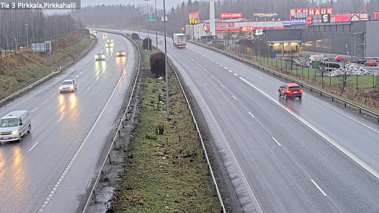 Weather Camera Image Väg 3 Birkala, Pirkkahalli, Pirkkala, Pirkanmaa