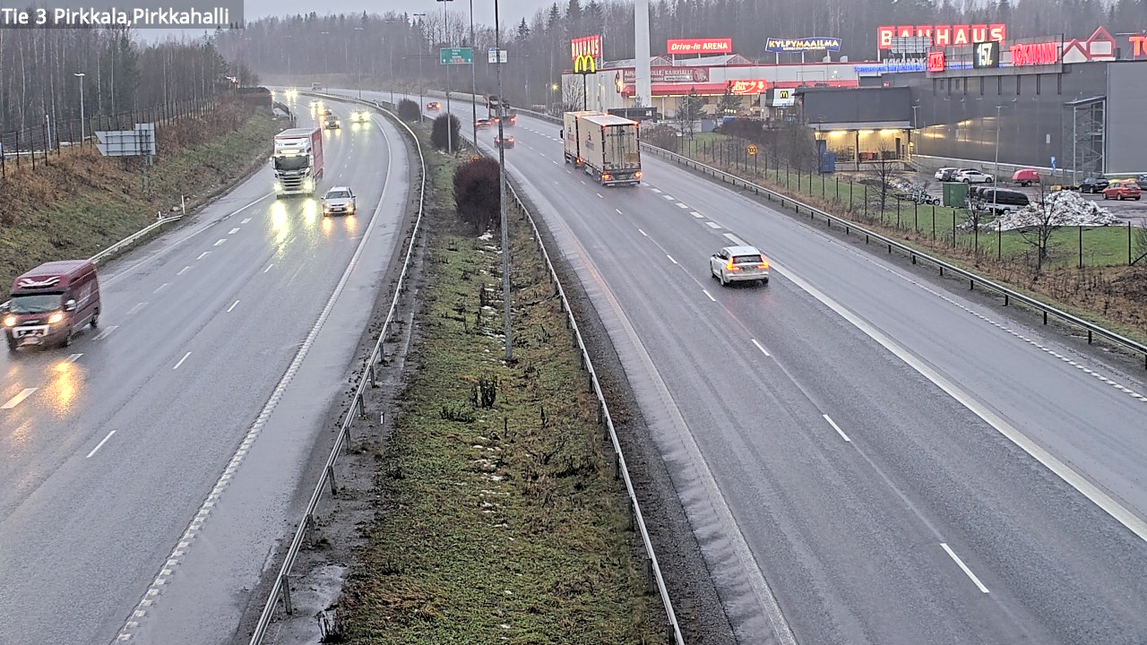 Weather Camera Image Väg 3 Birkala, Pirkkahalli, Pirkkala, Pirkanmaa