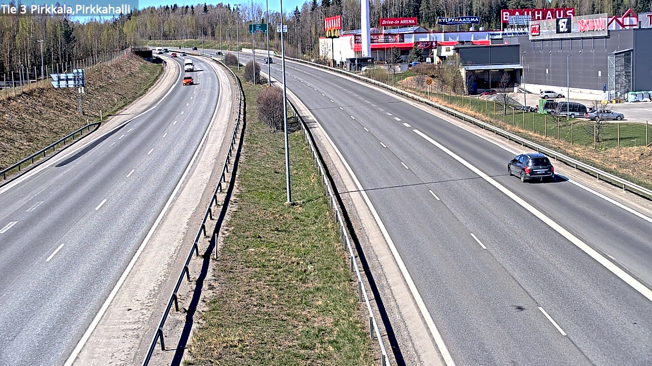 Weather Camera Image Road 3 Pirkkala, Pirkkahalli, Pirkkala, Pirkanmaa