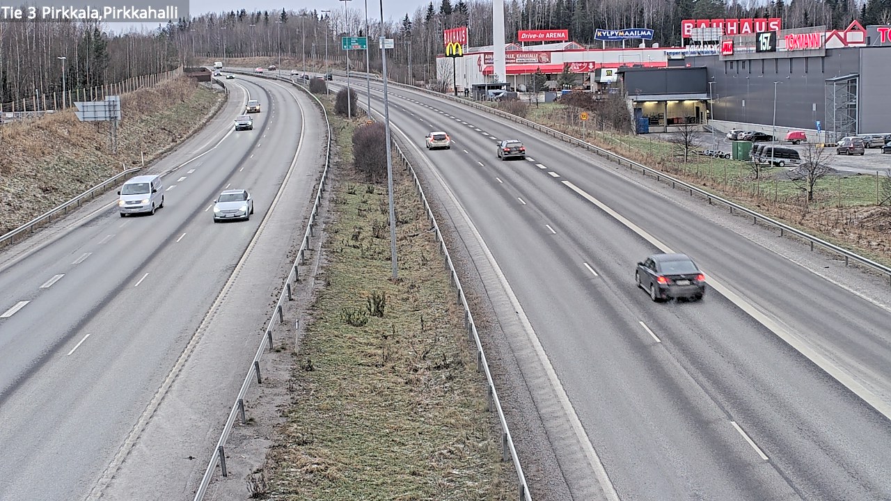 Kelikamerat Kuva Tie 3 Pirkkala, Pirkkahalli, Pirkkala, Pirkanmaa