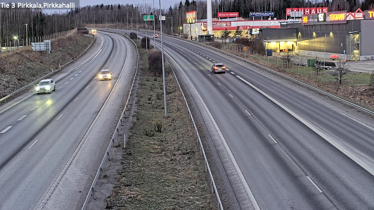 Kelikamerat Kuva Tie 3 Pirkkala, Pirkkahalli, Pirkkala, Pirkanmaa