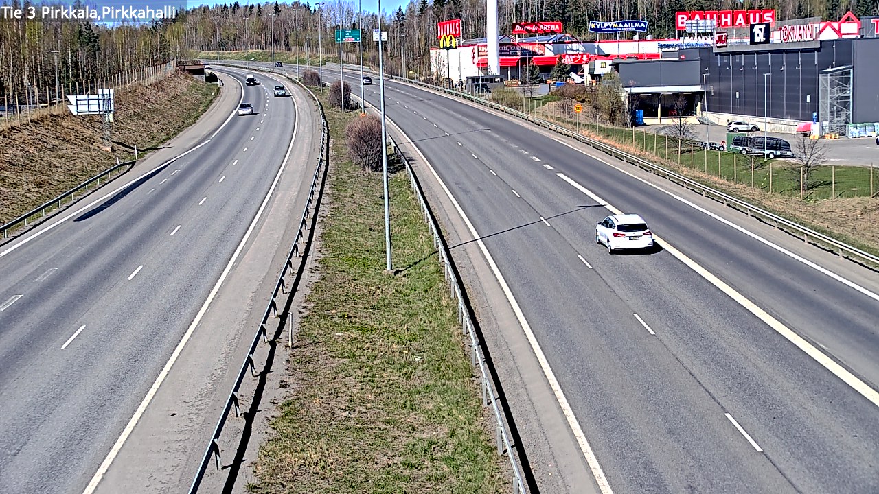 Weather Camera Image Road 3 Pirkkala, Pirkkahalli, Pirkkala, Pirkanmaa