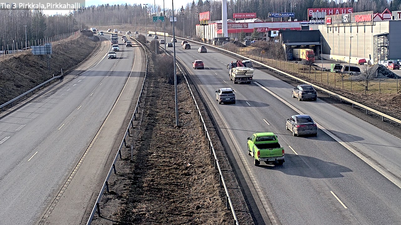 Weather Camera Image Väg 3 Birkala, Pirkkahalli, Pirkkala, Pirkanmaa