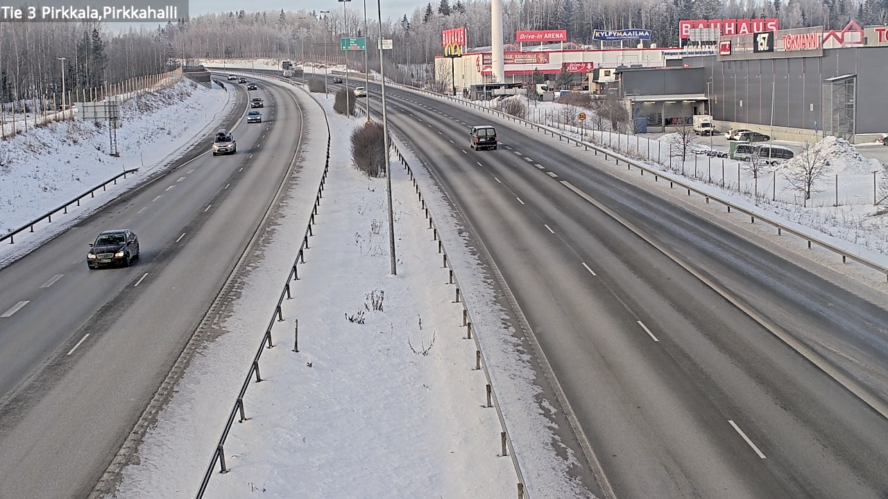 Weather Camera Image Väg 3 Birkala, Pirkkahalli, Pirkkala, Pirkanmaa