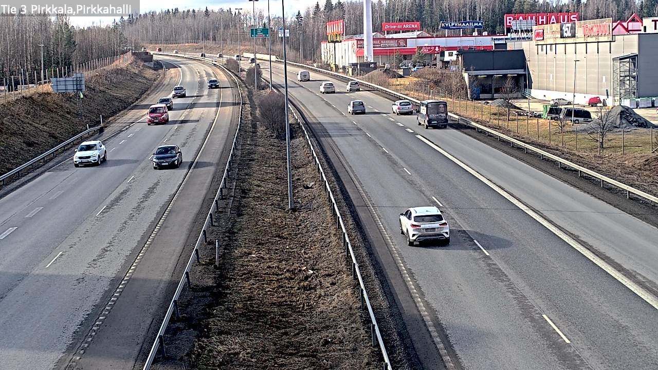 Weather Camera Image Väg 3 Birkala, Pirkkahalli, Pirkkala, Pirkanmaa