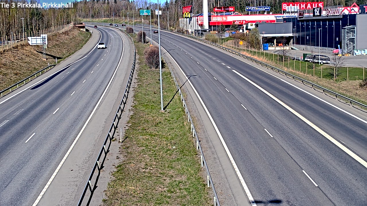 Weather Camera Image Road 3 Pirkkala, Pirkkahalli, Pirkkala, Pirkanmaa