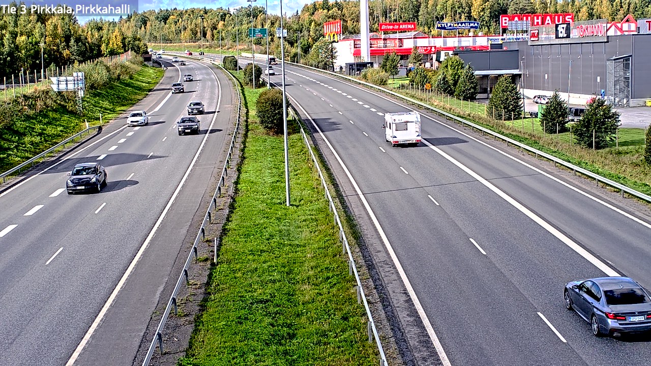 Kelikamerat Kuva Tie 3 Pirkkala, Pirkkahalli, Pirkkala, Pirkanmaa