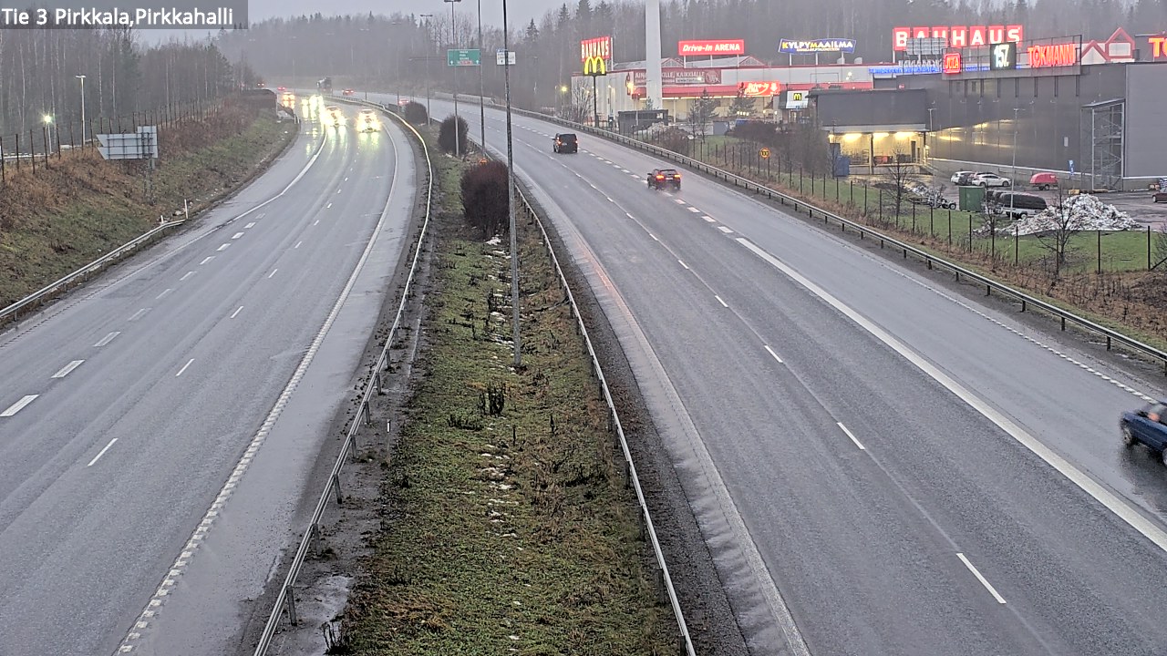 Weather Camera Image Väg 3 Birkala, Pirkkahalli, Pirkkala, Pirkanmaa