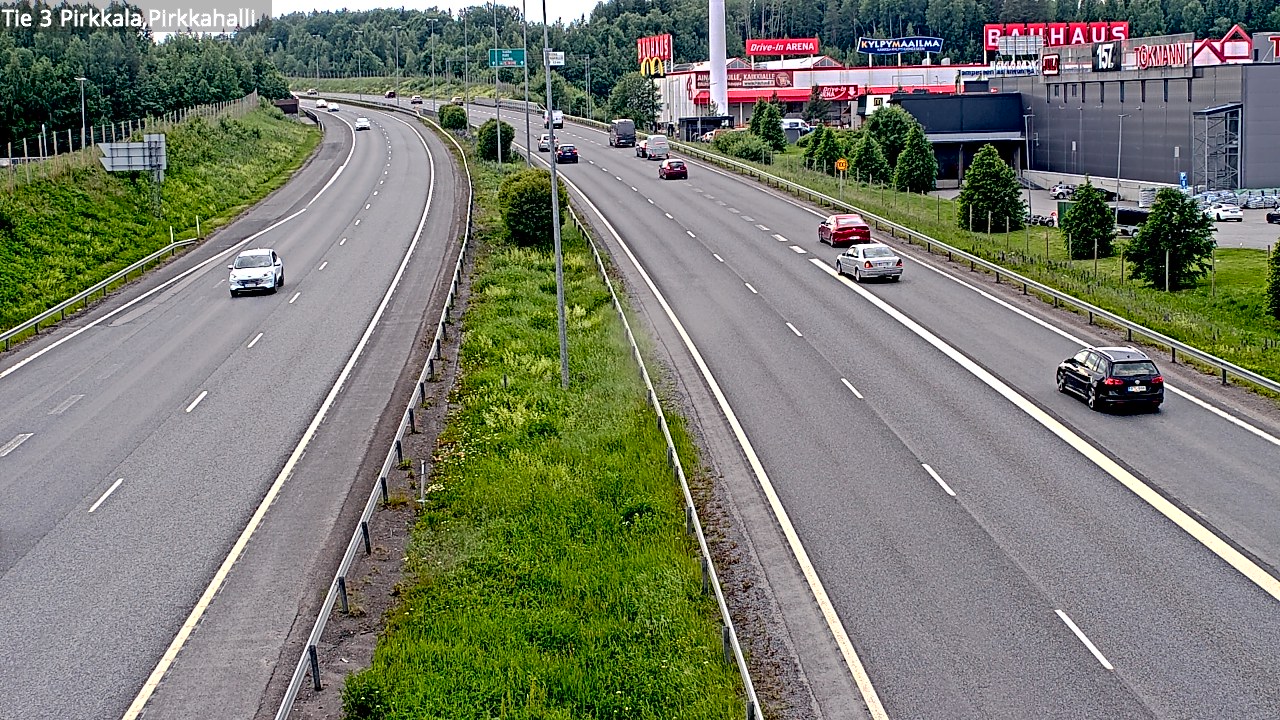 Kelikamerat Kuva Tie 3 Pirkkala, Pirkkahalli, Pirkkala, Pirkanmaa