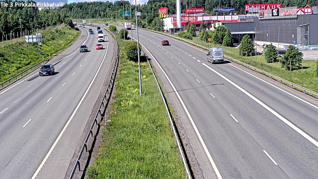 Kelikamerat Kuva Tie 3 Pirkkala, Pirkkahalli, Pirkkala, Pirkanmaa