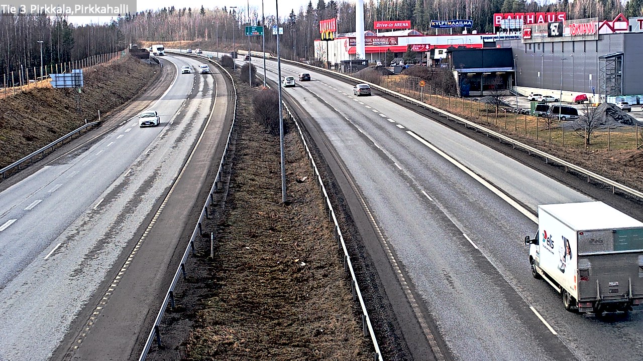 Weather Camera Image Väg 3 Birkala, Pirkkahalli, Pirkkala, Pirkanmaa