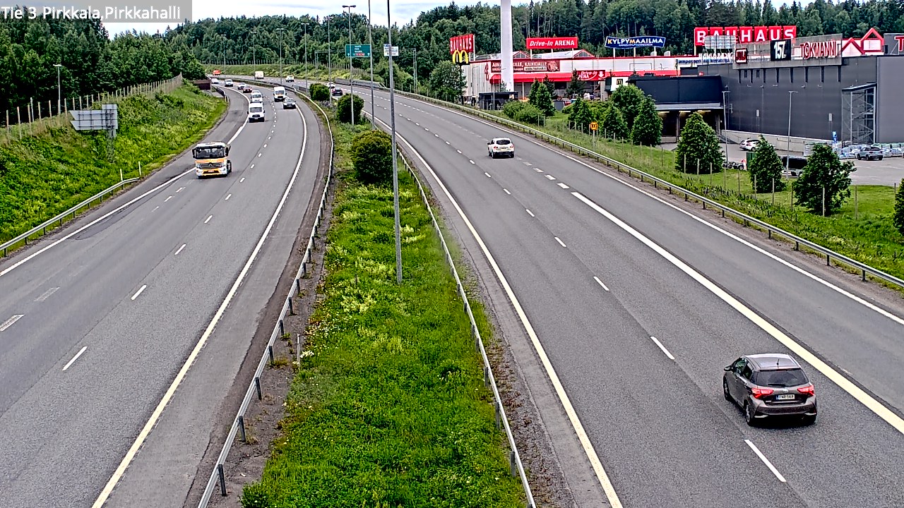 Weather Camera Image Väg 3 Birkala, Pirkkahalli, Pirkkala, Pirkanmaa