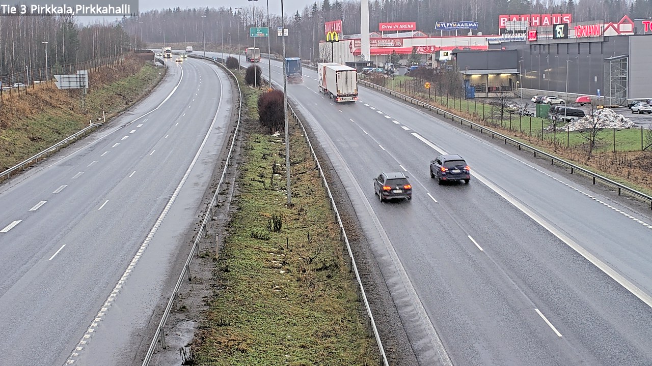 Weather Camera Image Väg 3 Birkala, Pirkkahalli, Pirkkala, Pirkanmaa