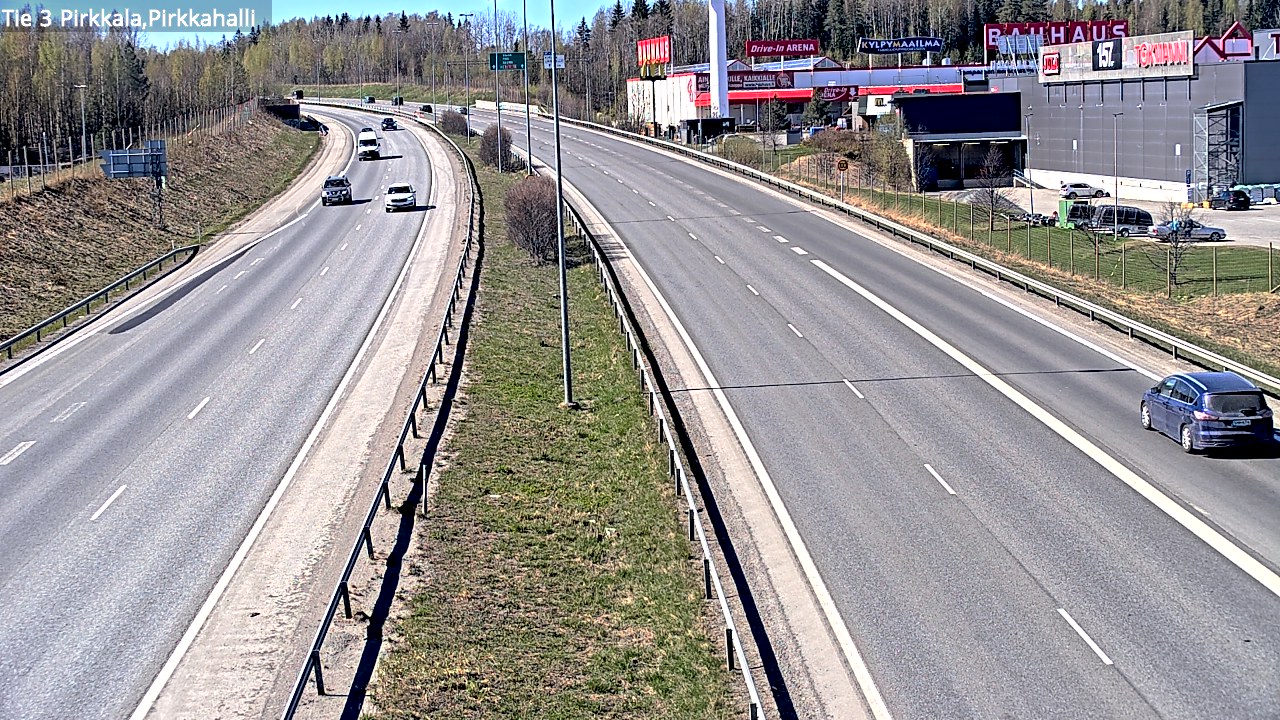 Weather Camera Image Road 3 Pirkkala, Pirkkahalli, Pirkkala, Pirkanmaa
