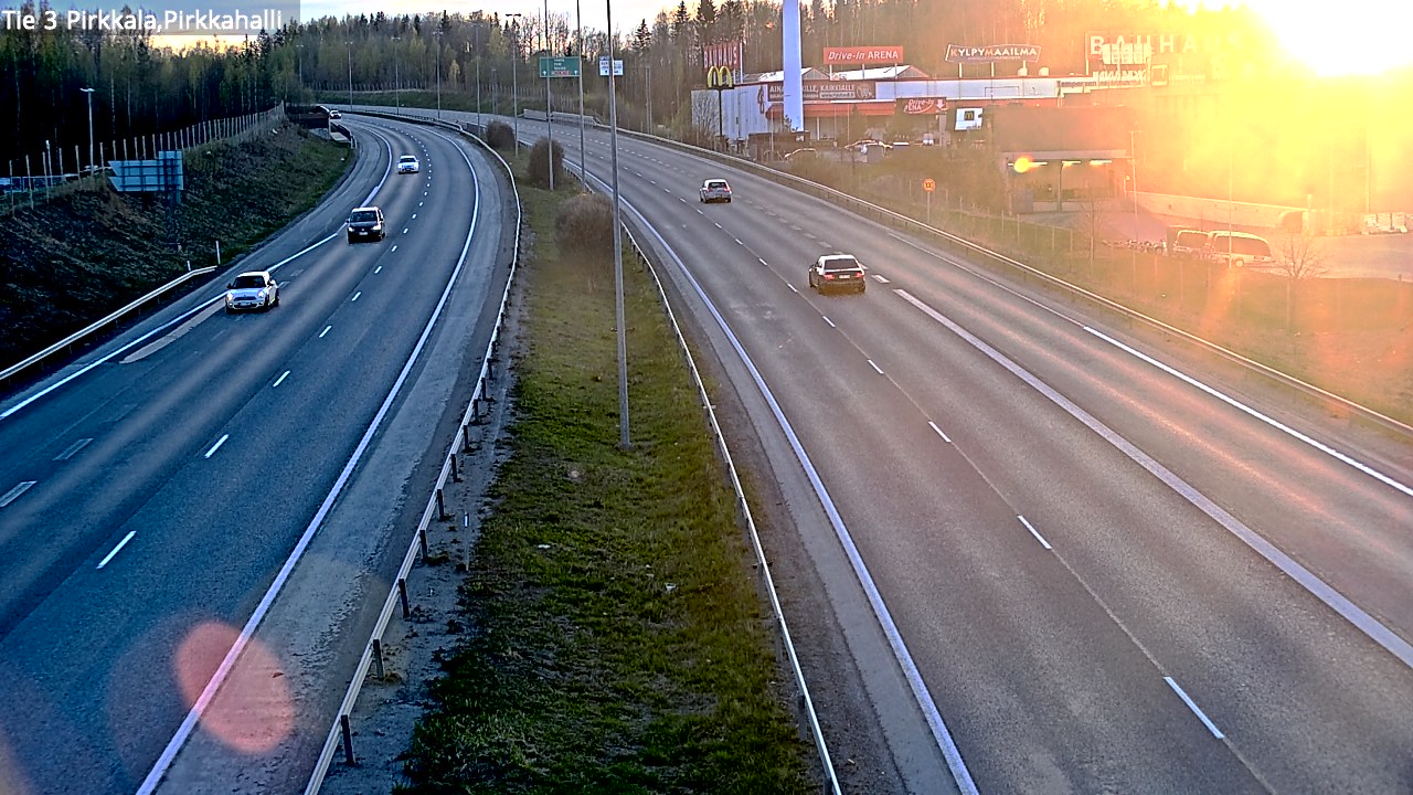 Weather Camera Image Road 3 Pirkkala, Pirkkahalli, Pirkkala, Pirkanmaa