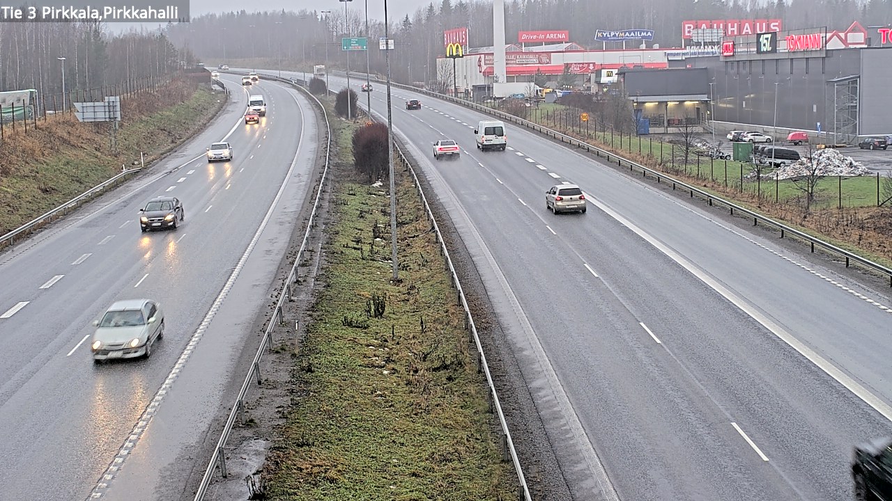 Weather Camera Image Väg 3 Birkala, Pirkkahalli, Pirkkala, Pirkanmaa