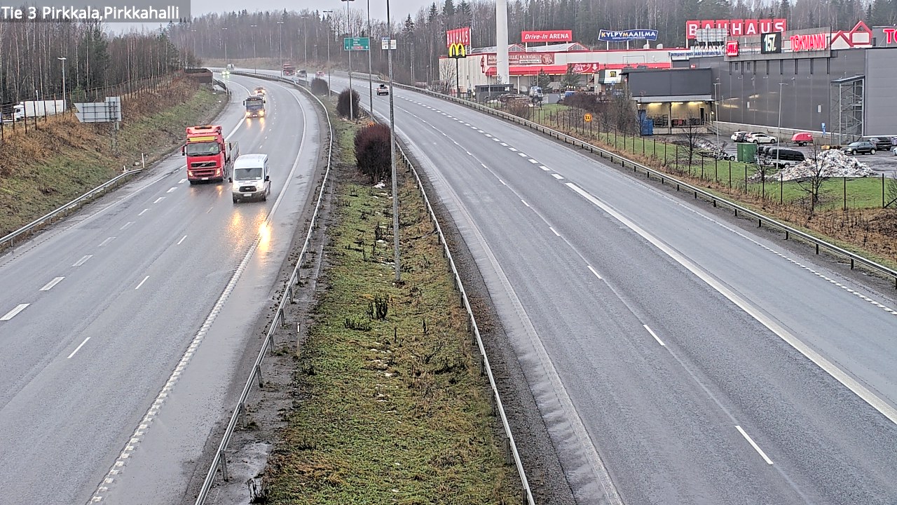 Weather Camera Image Väg 3 Birkala, Pirkkahalli, Pirkkala, Pirkanmaa