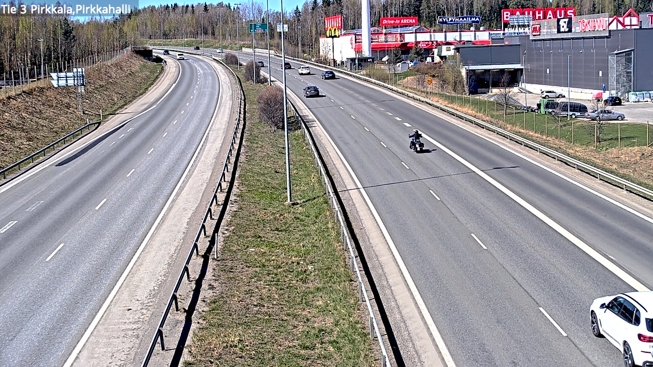Weather Camera Image Road 3 Pirkkala, Pirkkahalli, Pirkkala, Pirkanmaa