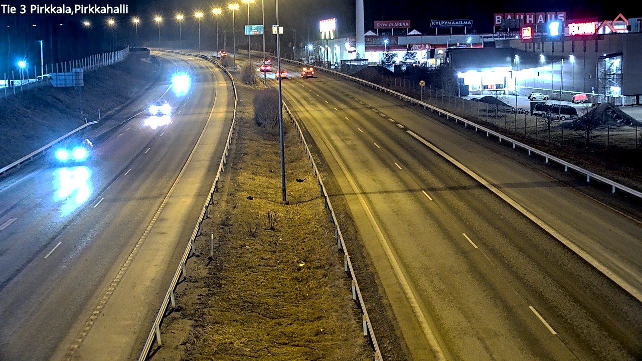Weather Camera Image Road 3 Pirkkala, Pirkkahalli, Pirkkala, Pirkanmaa