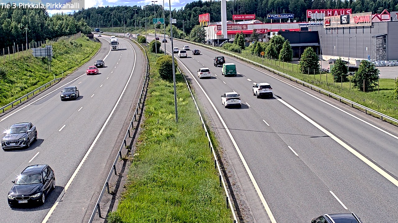 Kelikamerat Kuva Tie 3 Pirkkala, Pirkkahalli, Pirkkala, Pirkanmaa