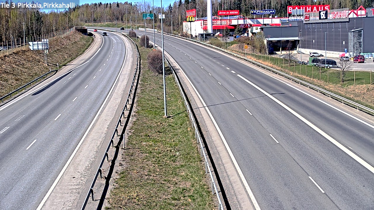 Weather Camera Image Road 3 Pirkkala, Pirkkahalli, Pirkkala, Pirkanmaa