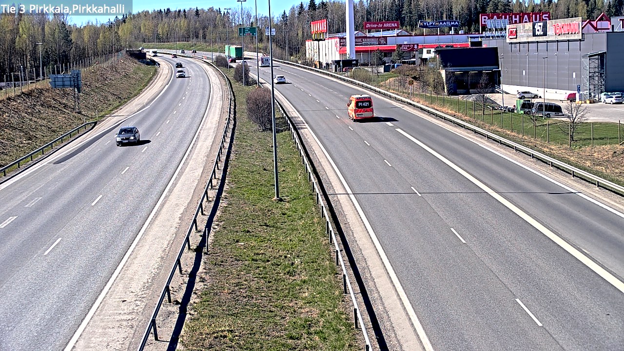 Weather Camera Image Road 3 Pirkkala, Pirkkahalli, Pirkkala, Pirkanmaa