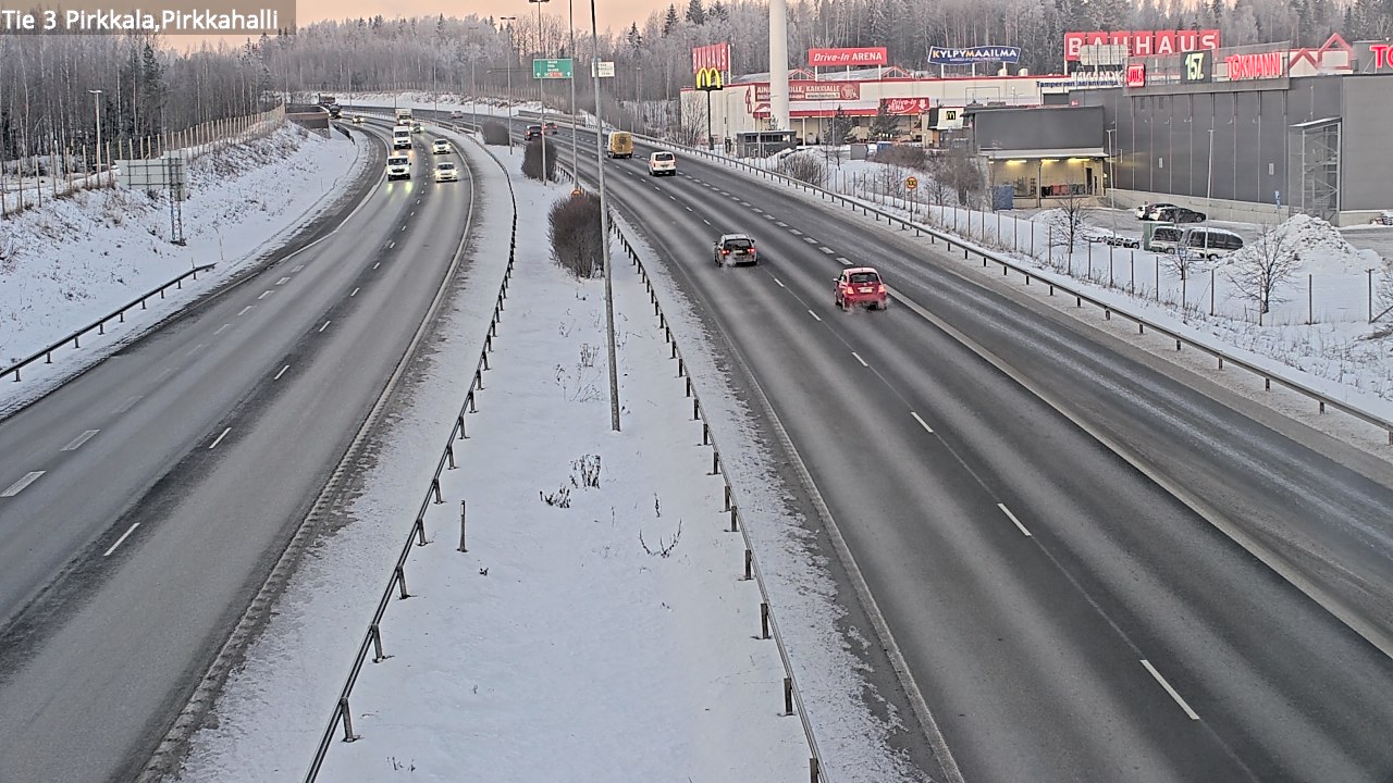 Weather Camera Image Väg 3 Birkala, Pirkkahalli, Pirkkala, Pirkanmaa