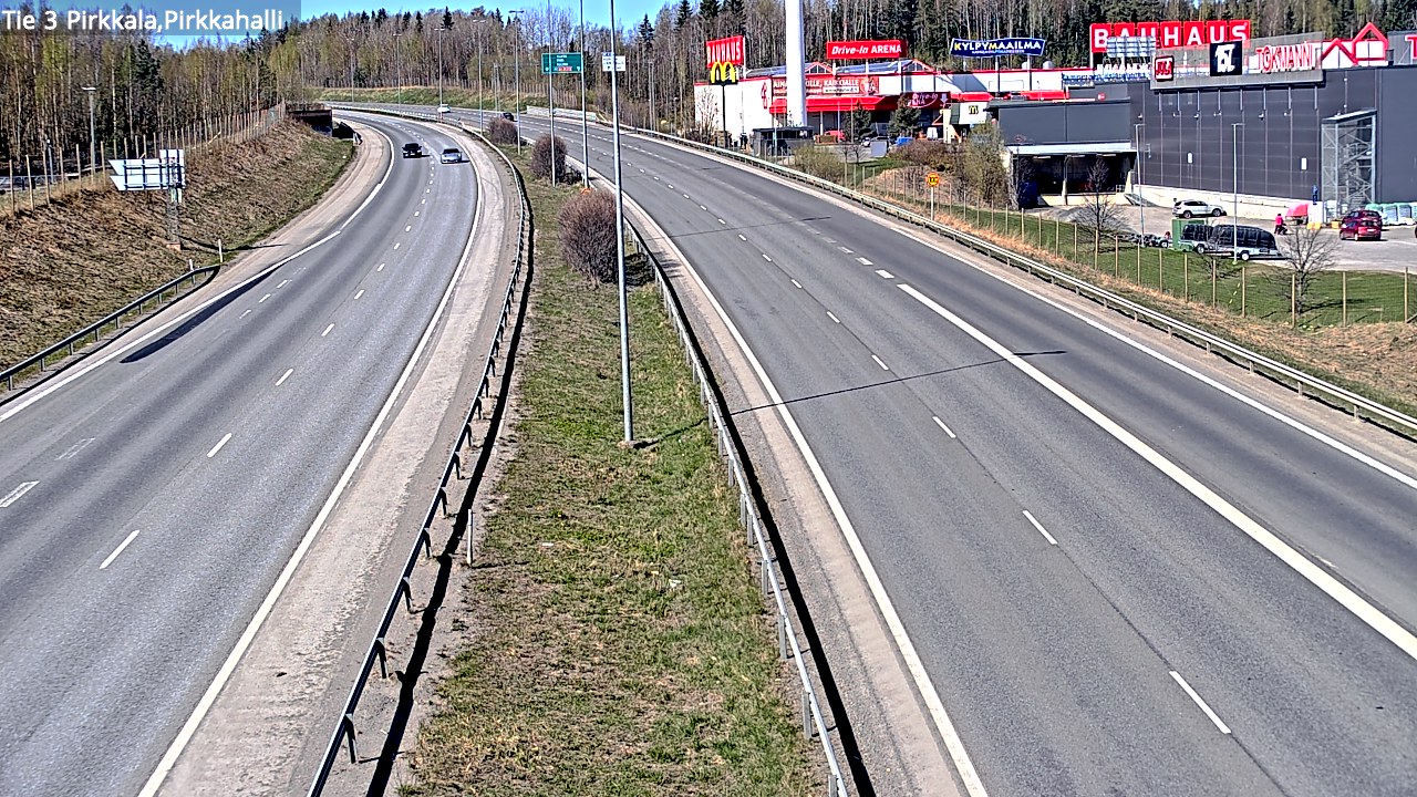 Weather Camera Image Road 3 Pirkkala, Pirkkahalli, Pirkkala, Pirkanmaa