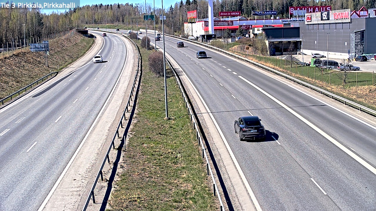 Weather Camera Image Road 3 Pirkkala, Pirkkahalli, Pirkkala, Pirkanmaa