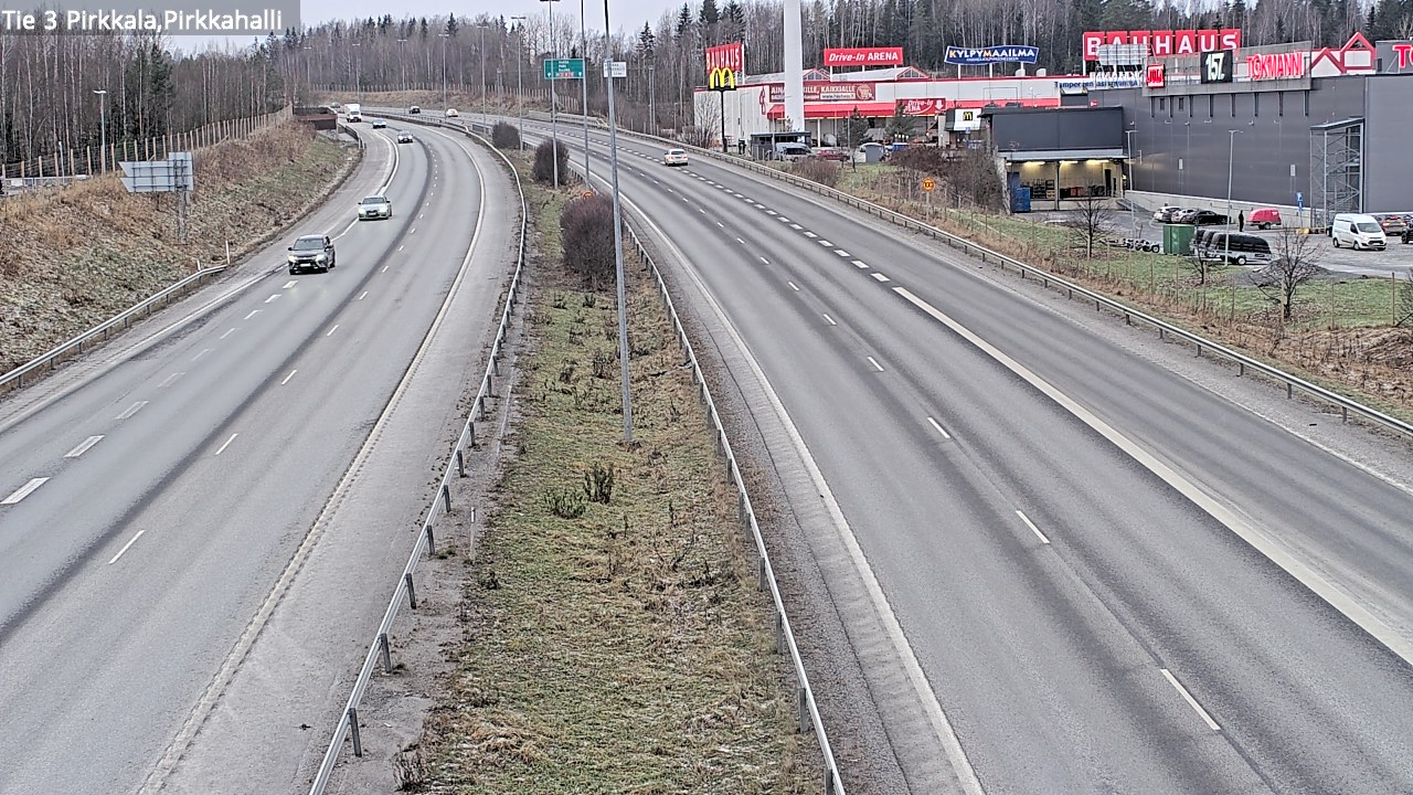 Kelikamerat Kuva Tie 3 Pirkkala, Pirkkahalli, Pirkkala, Pirkanmaa