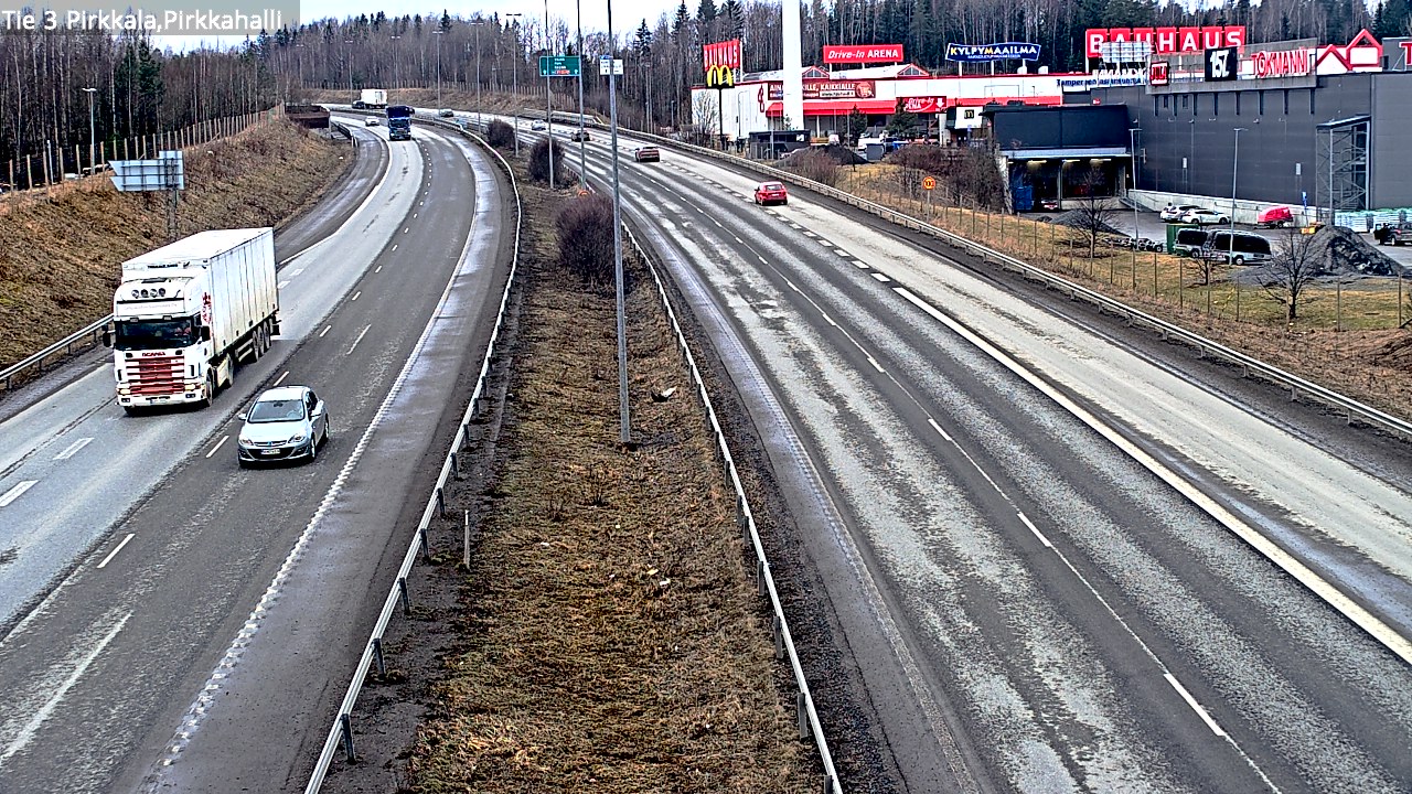 Weather Camera Image Väg 3 Birkala, Pirkkahalli, Pirkkala, Pirkanmaa
