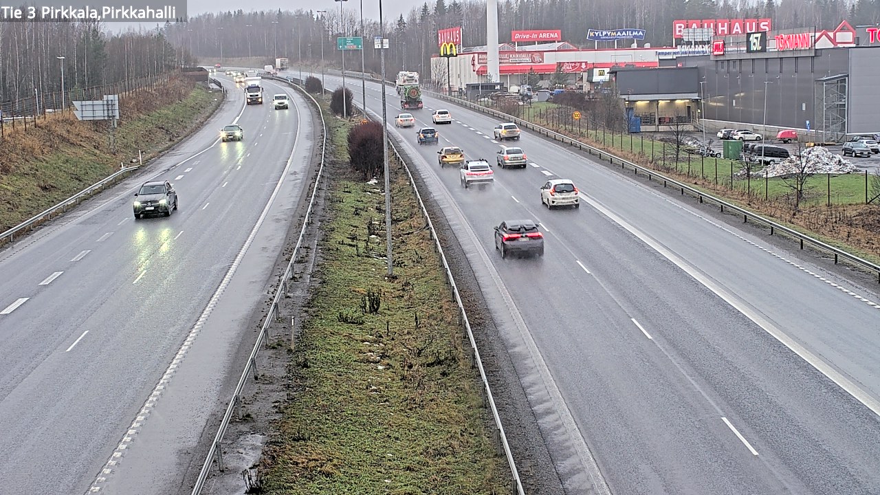 Weather Camera Image Väg 3 Birkala, Pirkkahalli, Pirkkala, Pirkanmaa