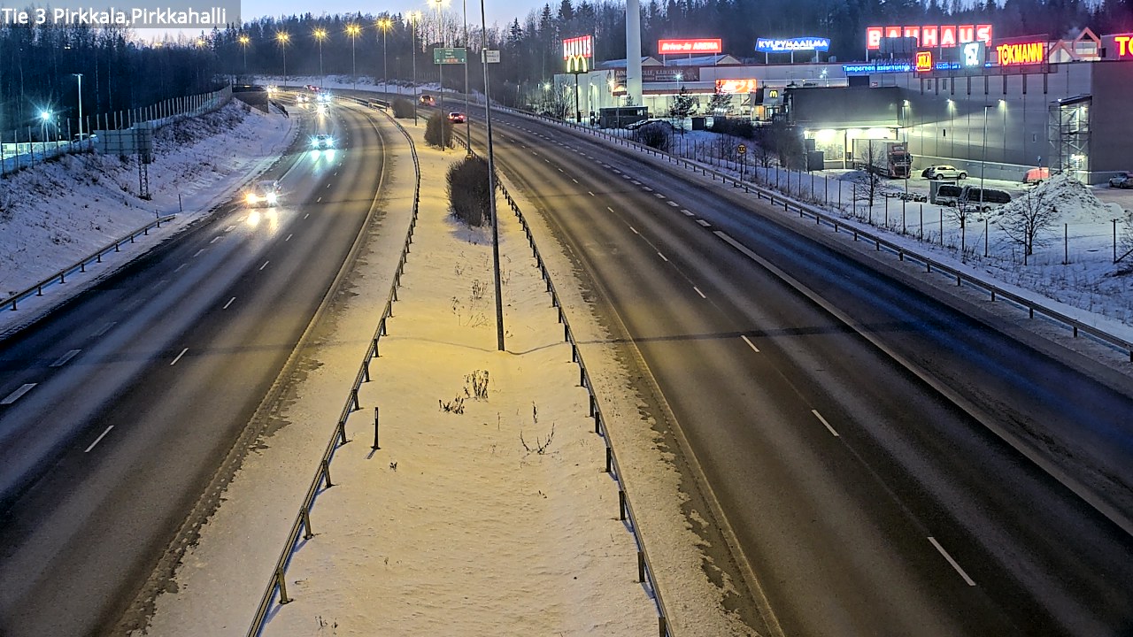 Weather Camera Image Road 3 Pirkkala, Pirkkahalli, Pirkkala, Pirkanmaa