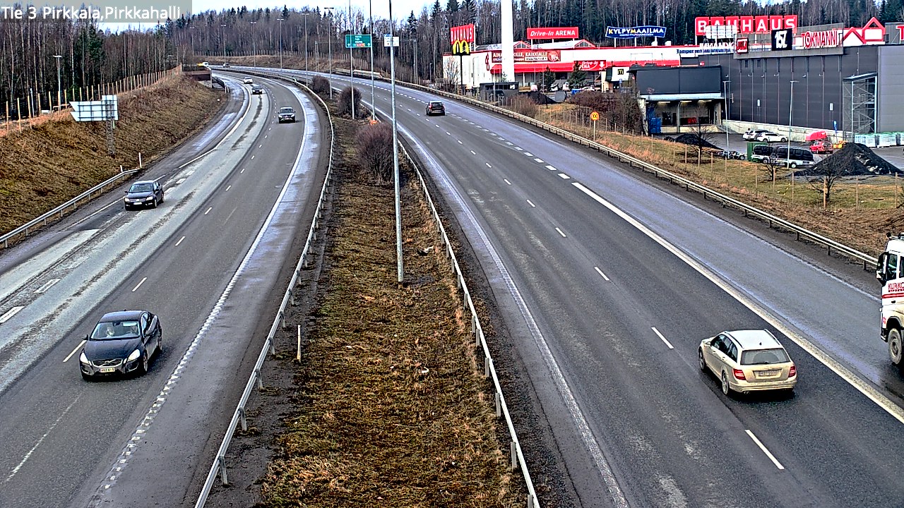 Weather Camera Image Väg 3 Birkala, Pirkkahalli, Pirkkala, Pirkanmaa