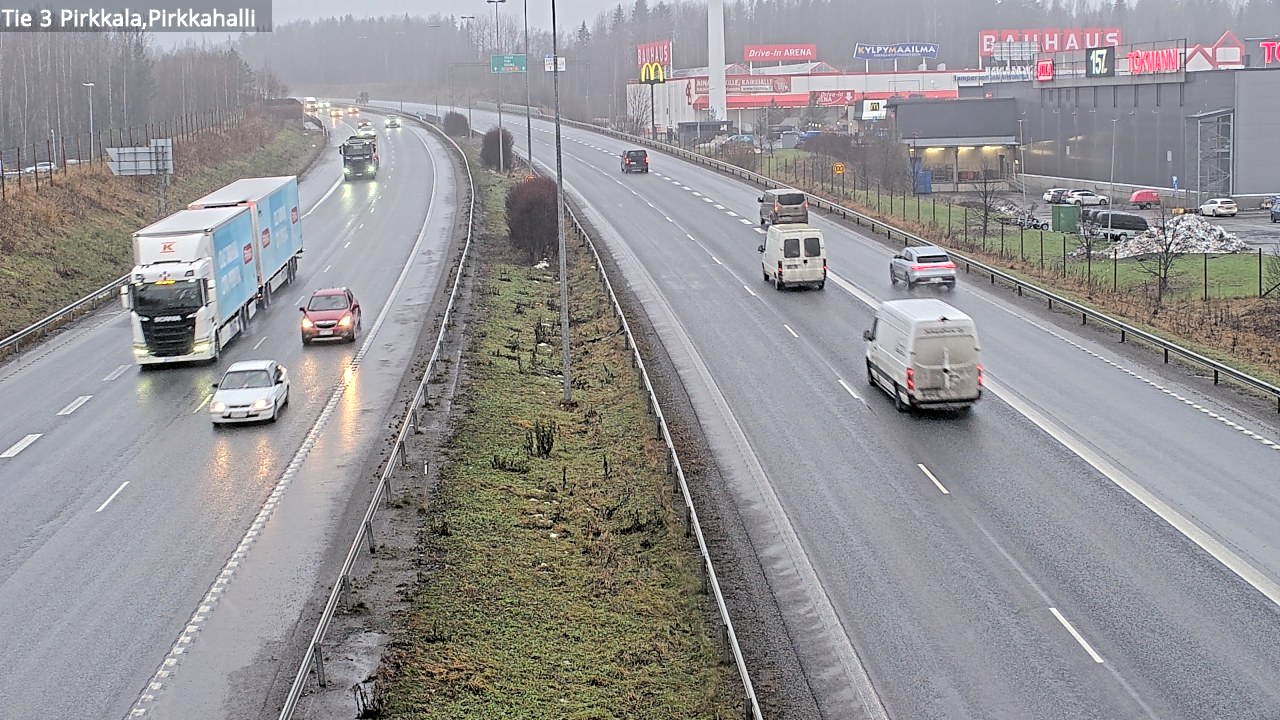 Weather Camera Image Väg 3 Birkala, Pirkkahalli, Pirkkala, Pirkanmaa