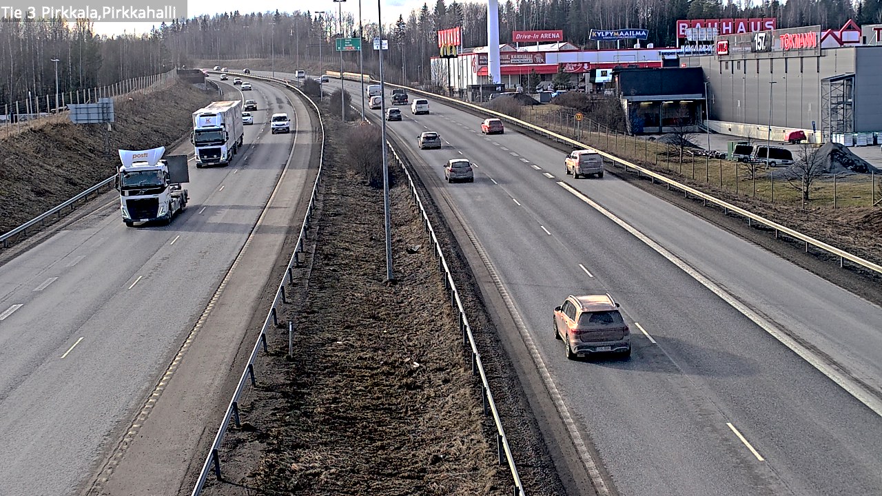 Weather Camera Image Väg 3 Birkala, Pirkkahalli, Pirkkala, Pirkanmaa