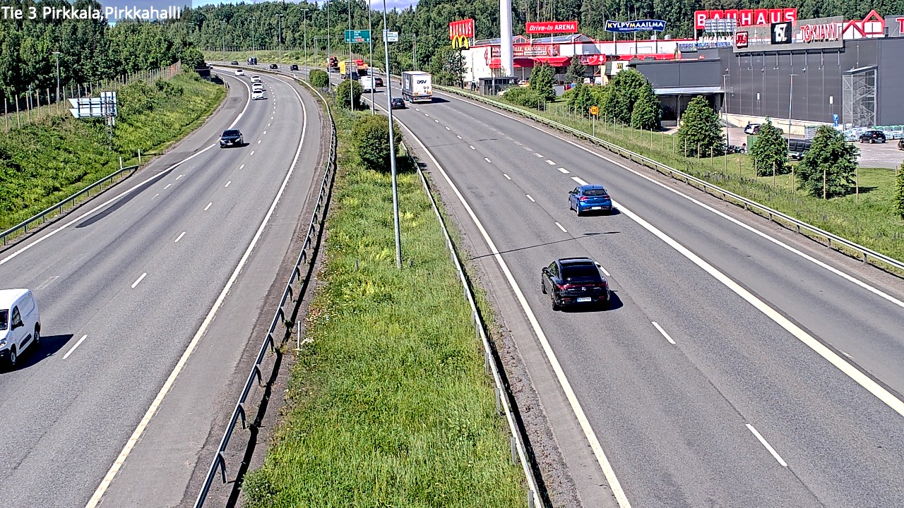 Kelikamerat Kuva Tie 3 Pirkkala, Pirkkahalli, Pirkkala, Pirkanmaa